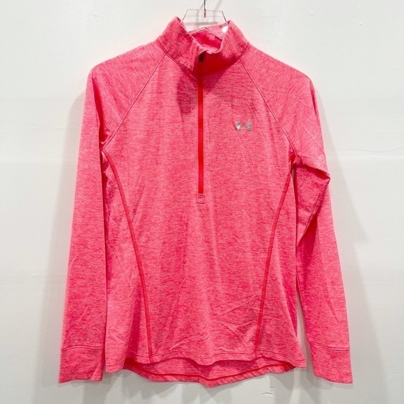 Under Armour Tech Twist 1/2 Zip Long Sleeve Red M - Picture 3 of 10